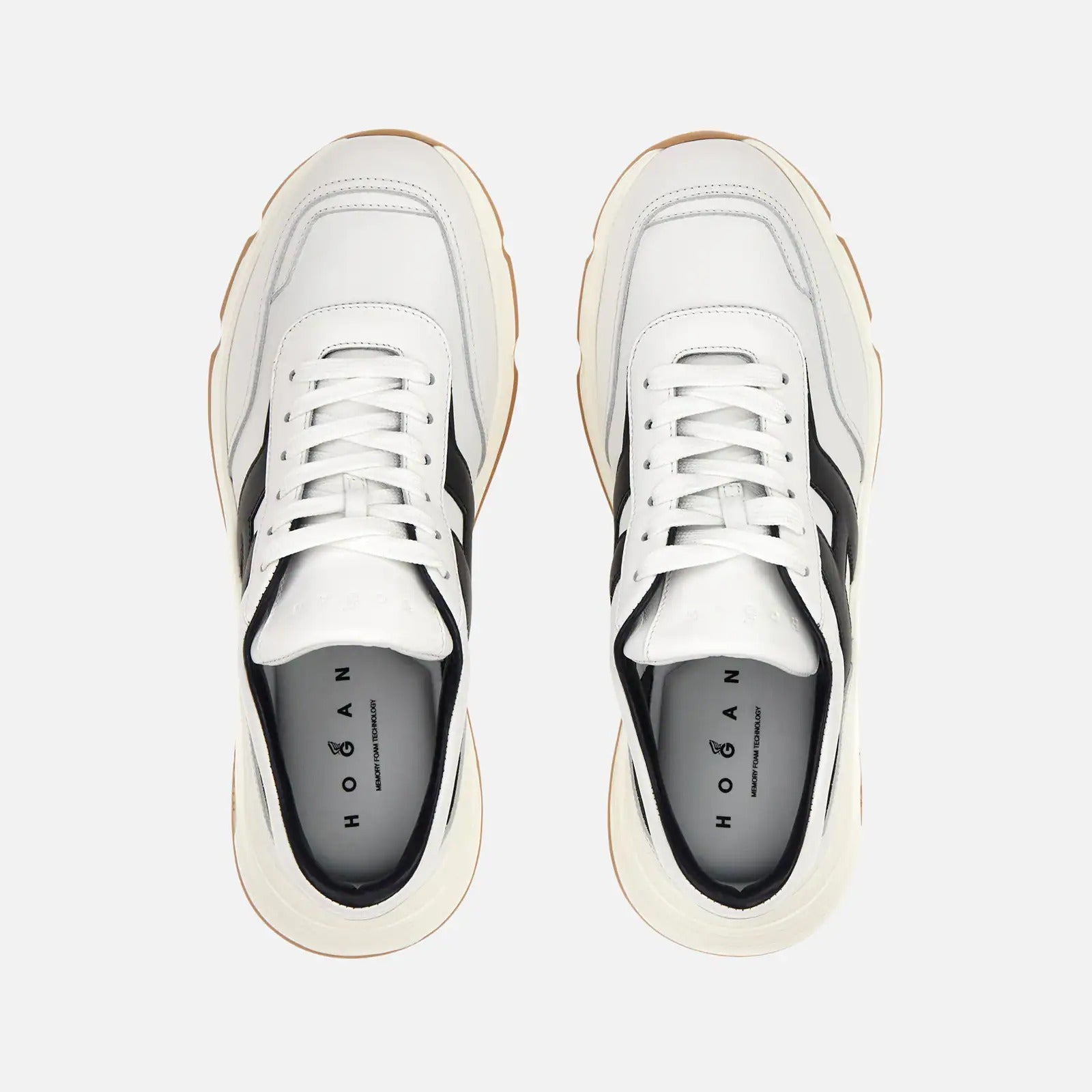 Hogan Hyperlight HXM5630FR30U6 sneakers uomo bianco blu pelle