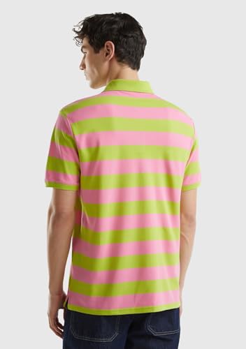 Benetton Polo Uomo a Righe manica corta cotone relaxed