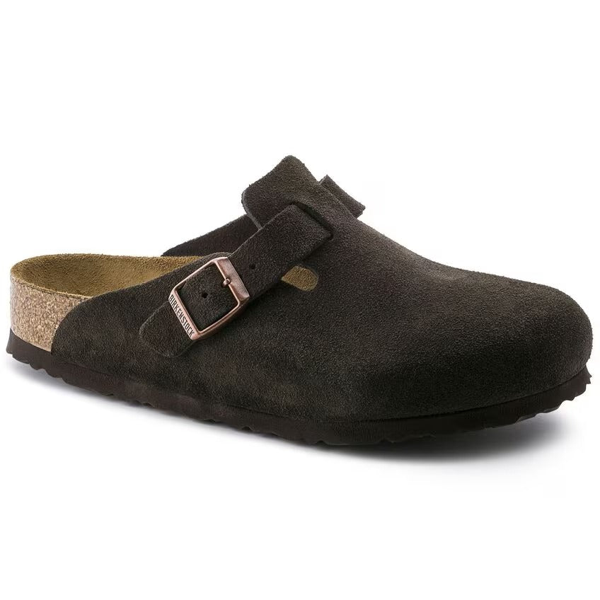 Birkenstock Boston 0660463 Ciabatta Suede Mocca Taglia 40