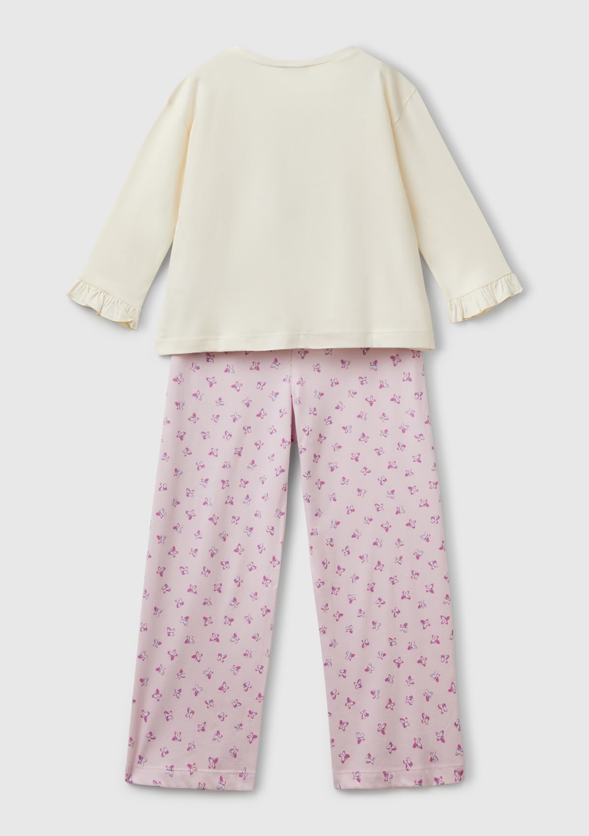 Benetton 3y5e0p08b Pigiama Bambina Jersey Taglia XS