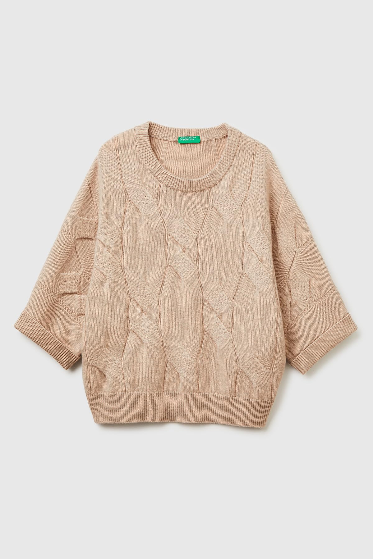Benetton Maglieria 10K1D10FE Maglione Donna S Losanghe