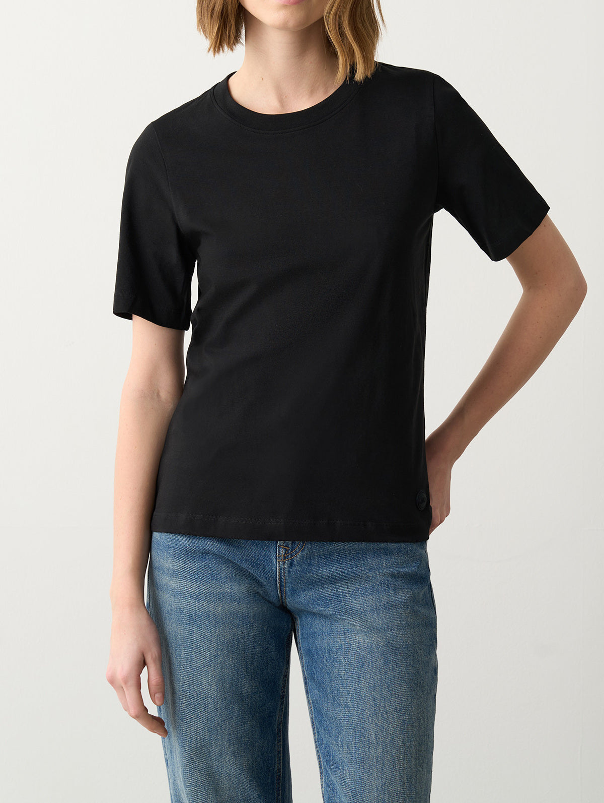 Colmar 8658 6SH T-Shirt Frida Nero Cotone Donna