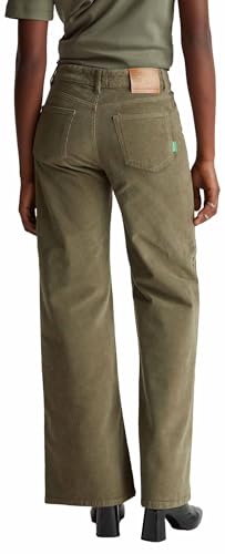 Benetton pantalone velluto donna wide fit 1000 righe