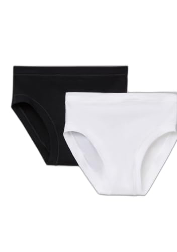 Benetton Slip Bambina 160 Cotone Organico Rosa Nero
