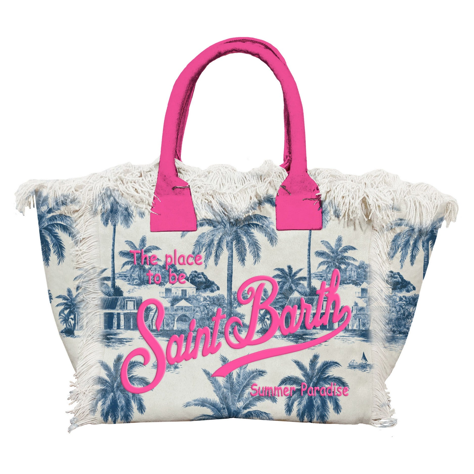 MC2 Saint Barth Colette 07501L Borsa Navy/Bianco Cotone