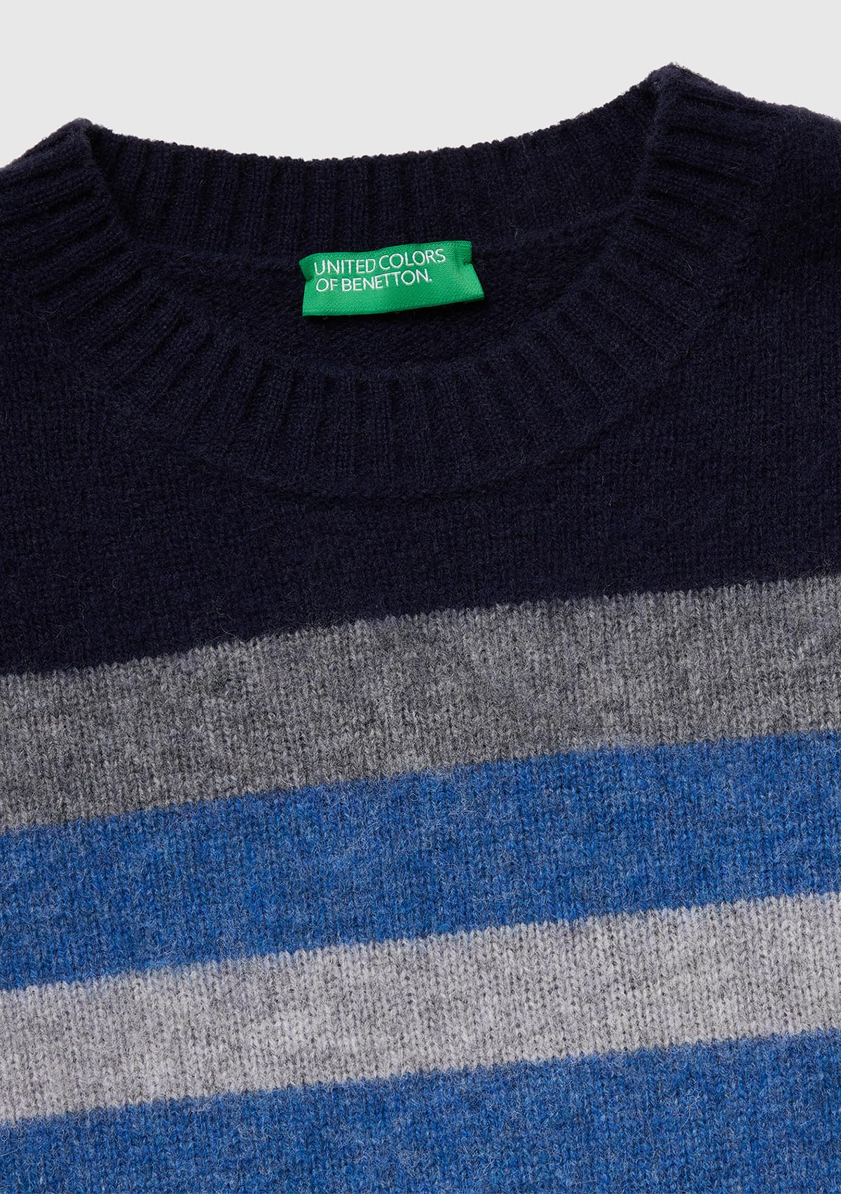 Benetton 103MK10AR Maglione Uomo Blu Taglia XS