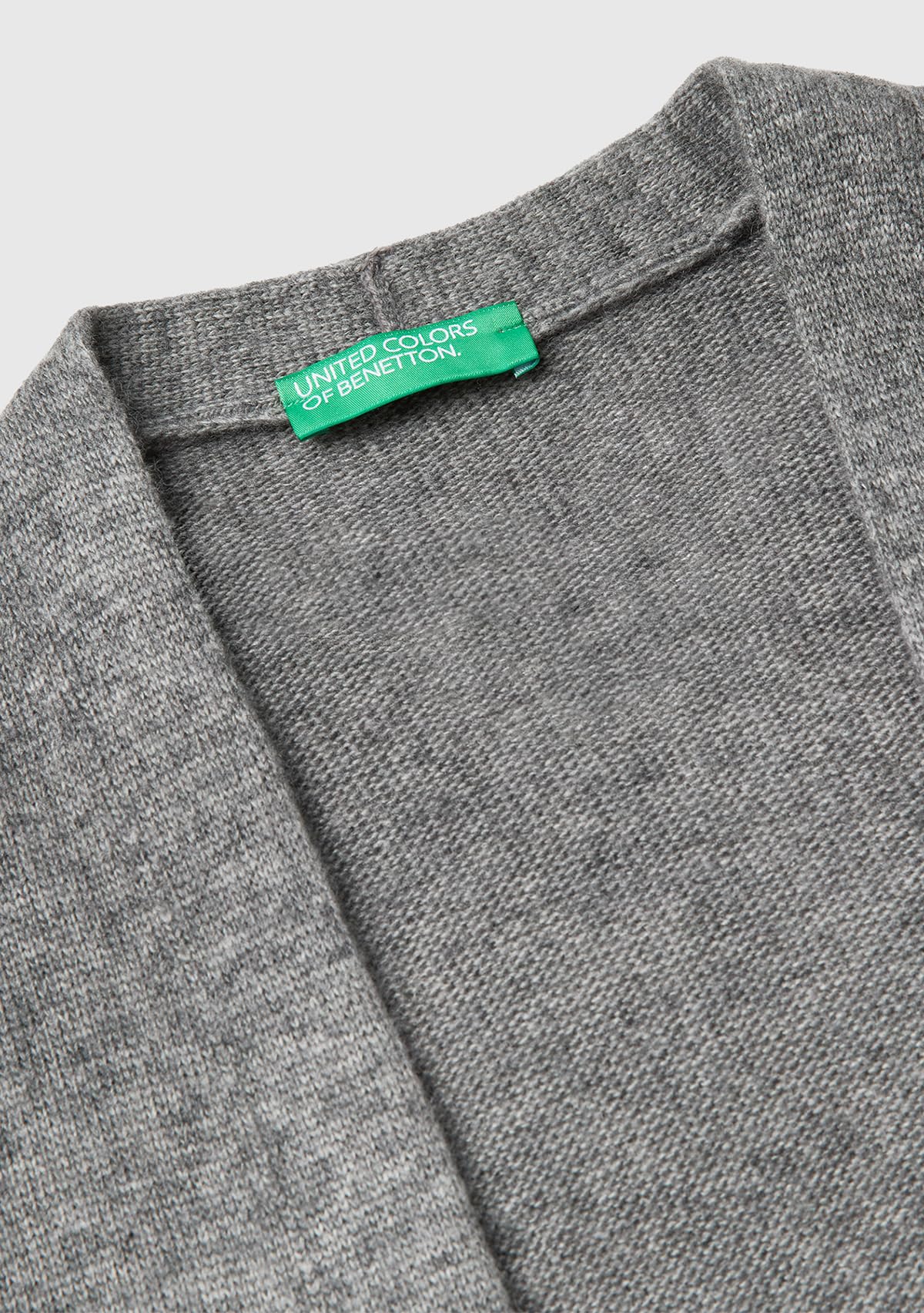 Benetton Maglieria 122HD6051 Gilet Taglia M Senza Bottoni