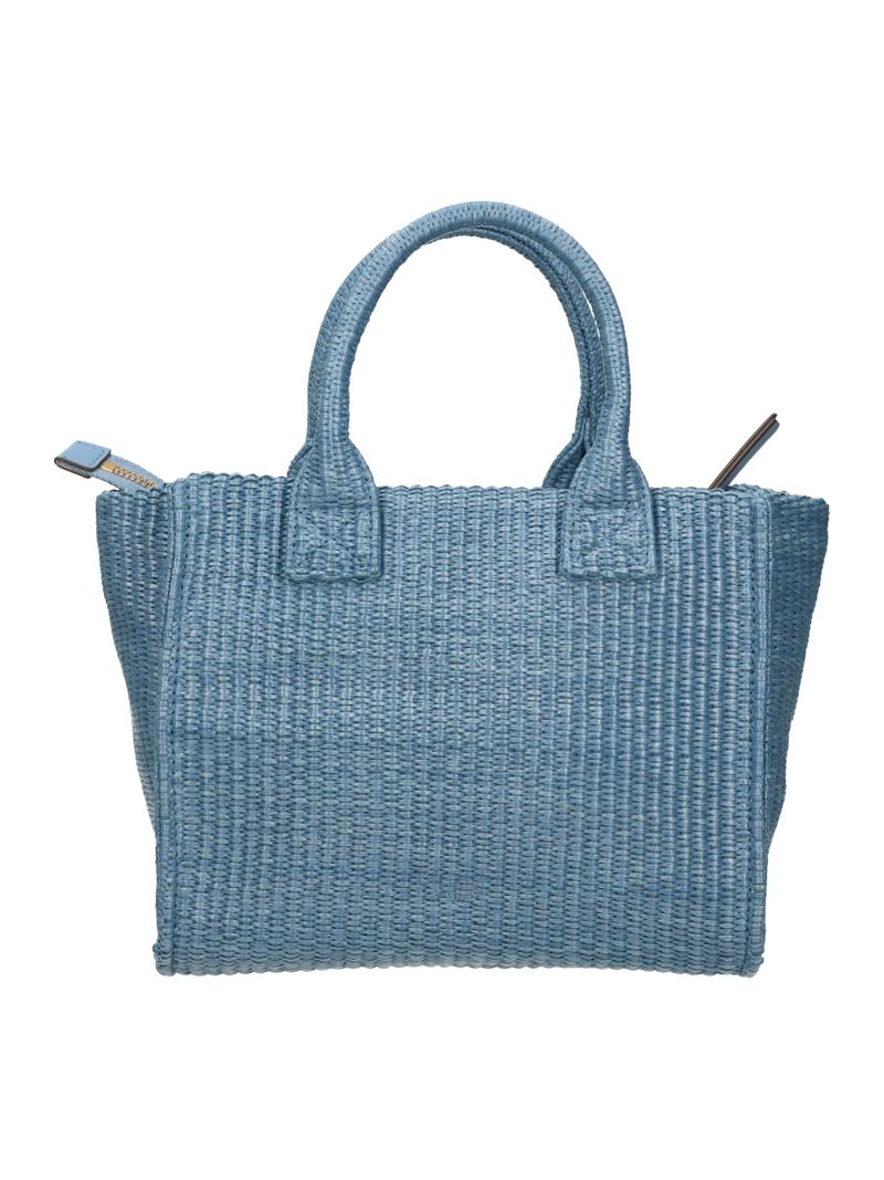 Pinko Beach Raffia Mini Shopper Azzurro 30x30 rafia
