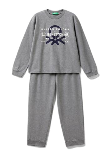 United Colors of Benetton 3dke0p073 Set Pigiama Bimbo Grigio 90