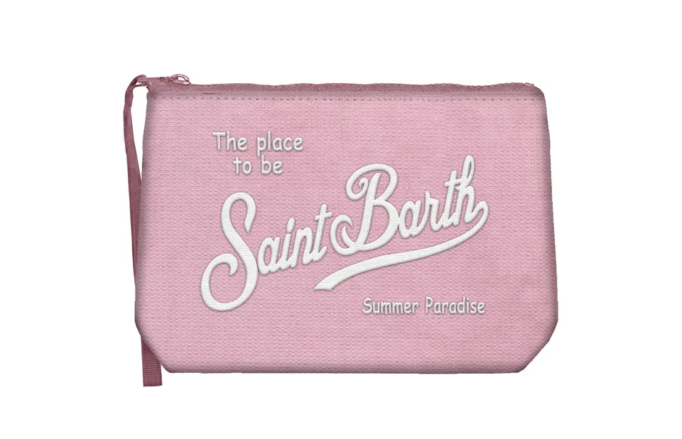 MC2 Saint Barth Aline pochette rosa canvas cotone