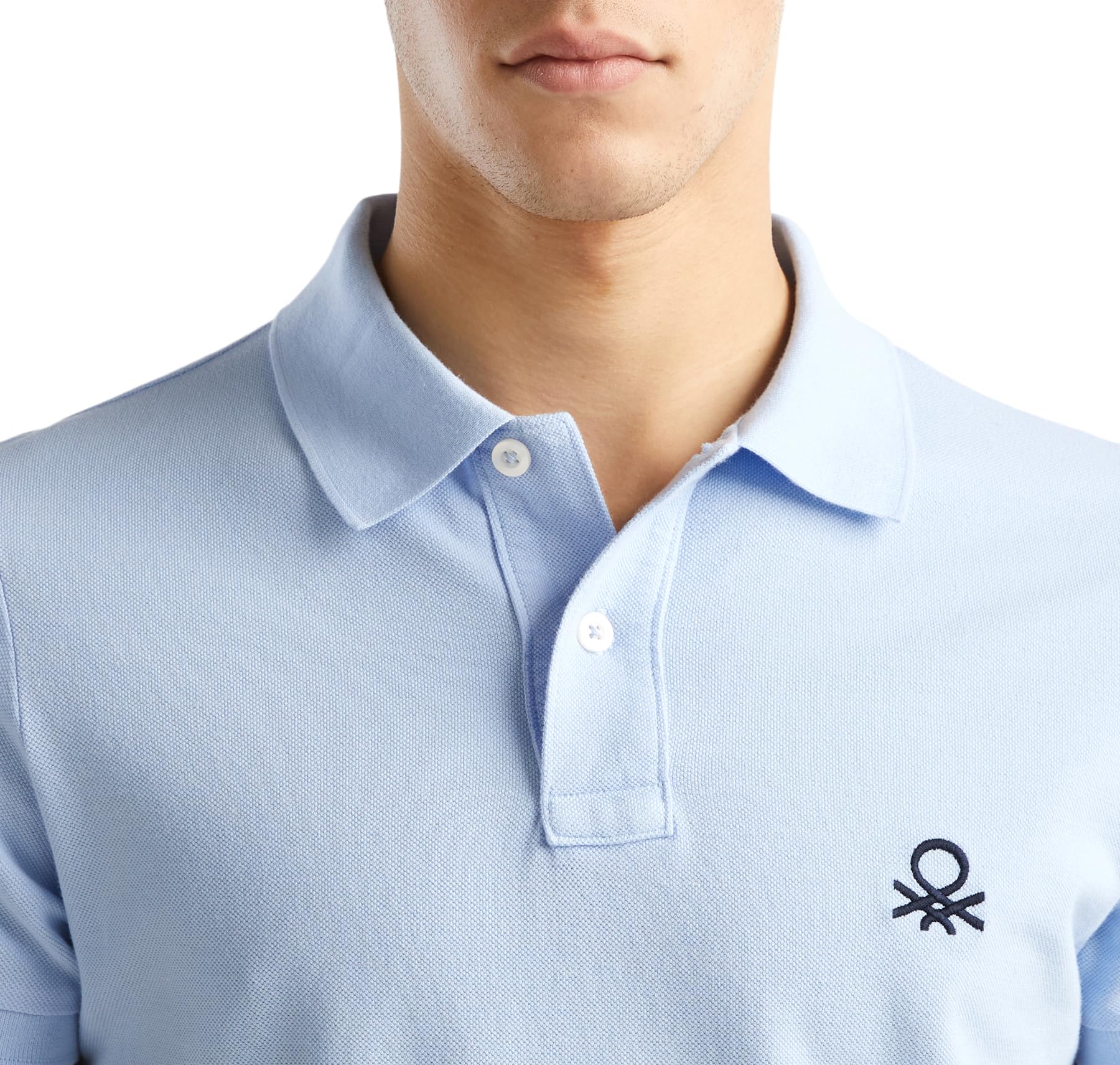 Benetton 3089j3178 maglia polo uomo manica corta cotone