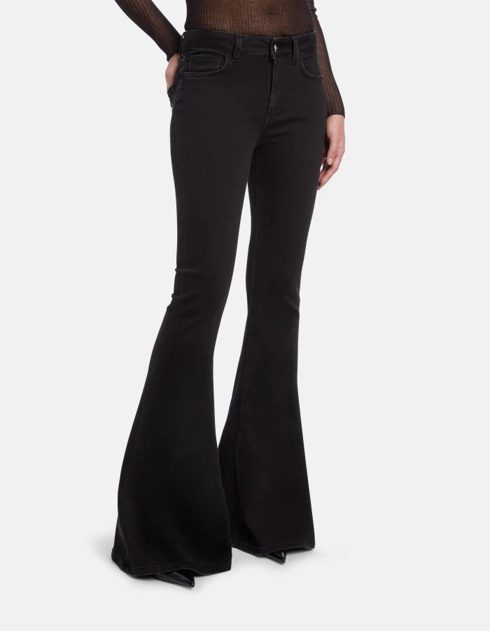 Dondup Karen DP858 DSH337D jeans neri skinny bootcut