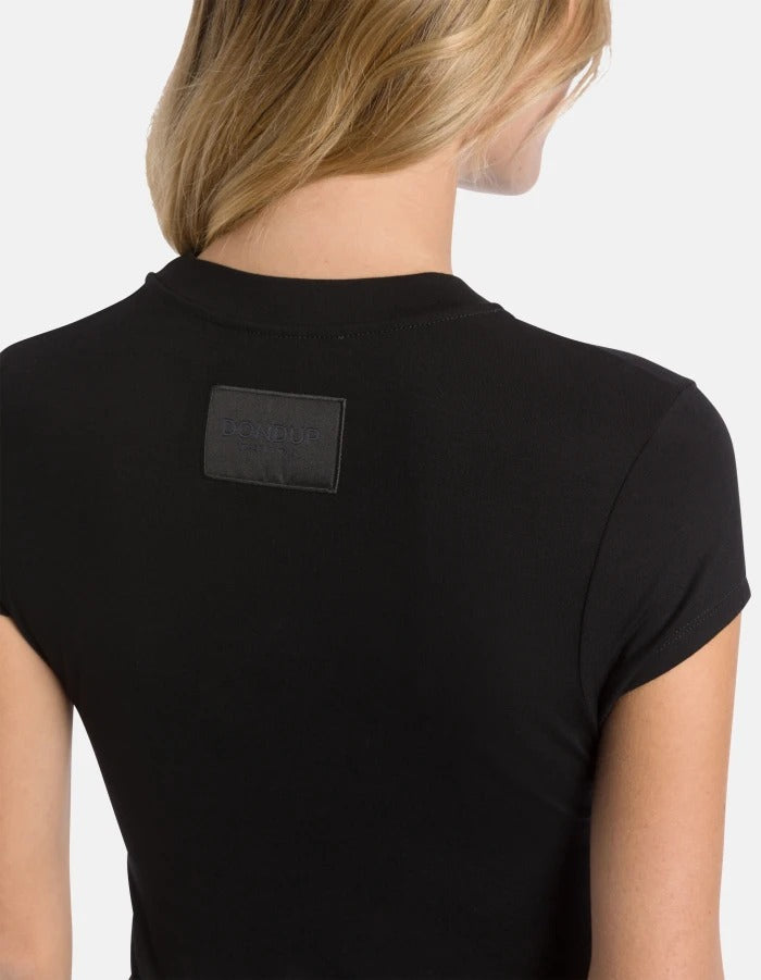 Dondup DS064 JS0312D T-Shirt Donna Slim Nera