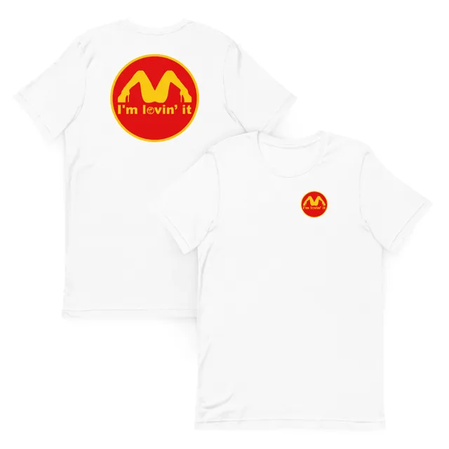 Pure Trash I'm Lovin It maglietta uomo Berry cotone