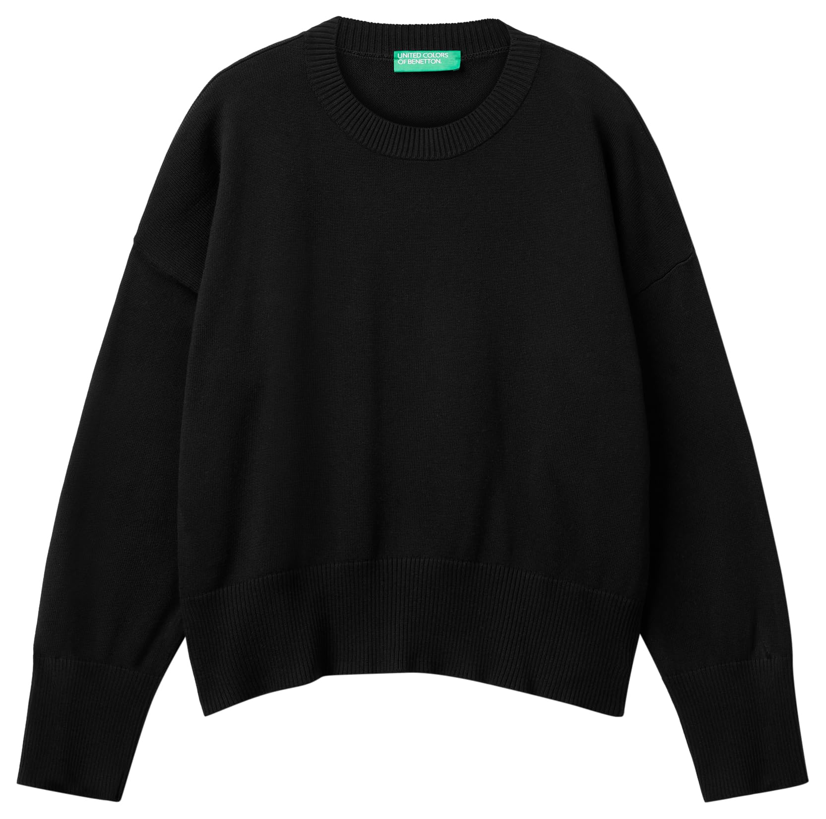 Benetton Maglieria maglione donna girocollo boxy quotidiano