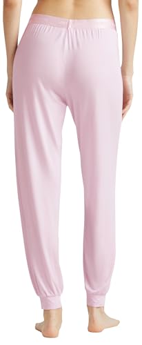 Benetton Pantalone 36mx3f047 Pigiama Donna S Rosa Modal
