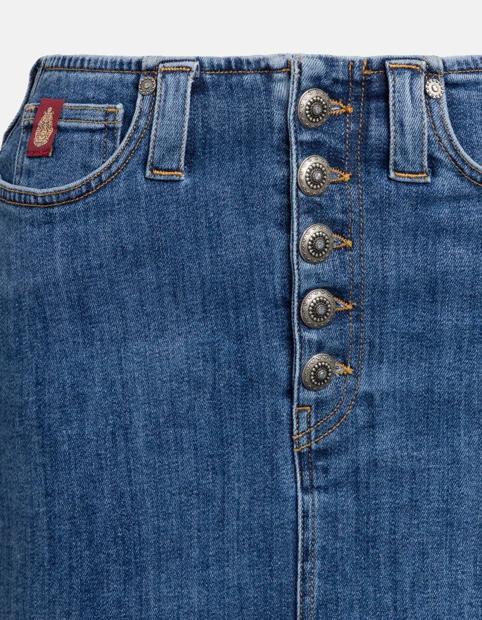 Dondup G660B DS0397D gonna donna blu denim stretch