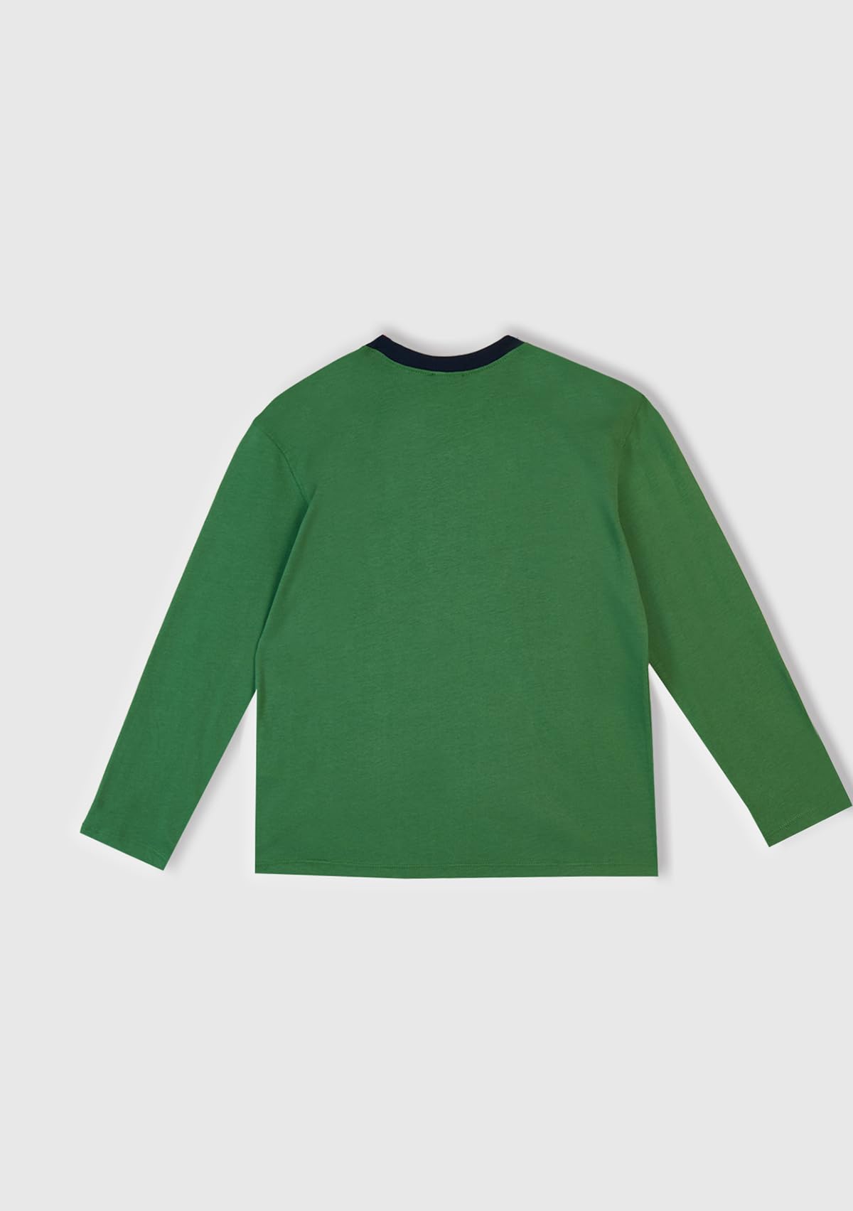 Benetton 3VD00P08X set pigiama bambino jersey cotone verde