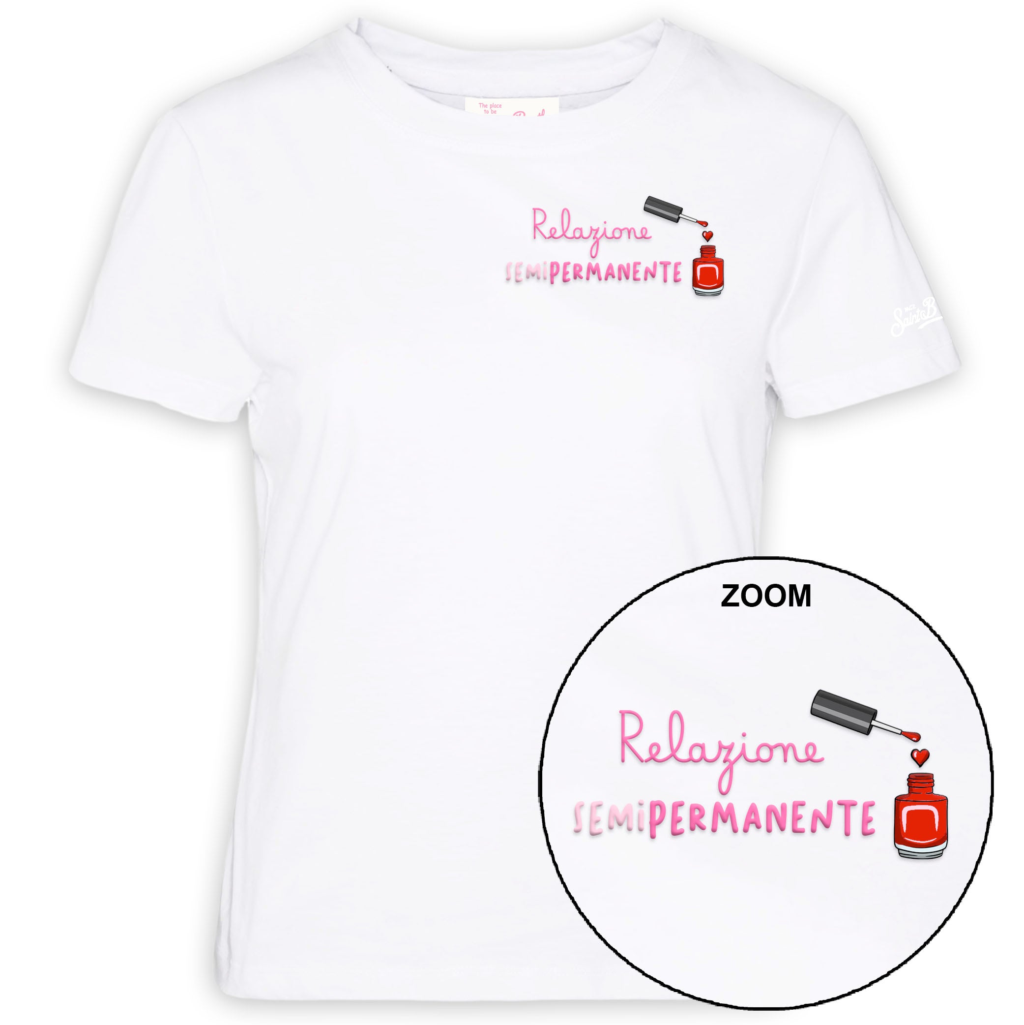 MC2 Saint Barth Emilie 09660L t-shirt donna bianco cotone