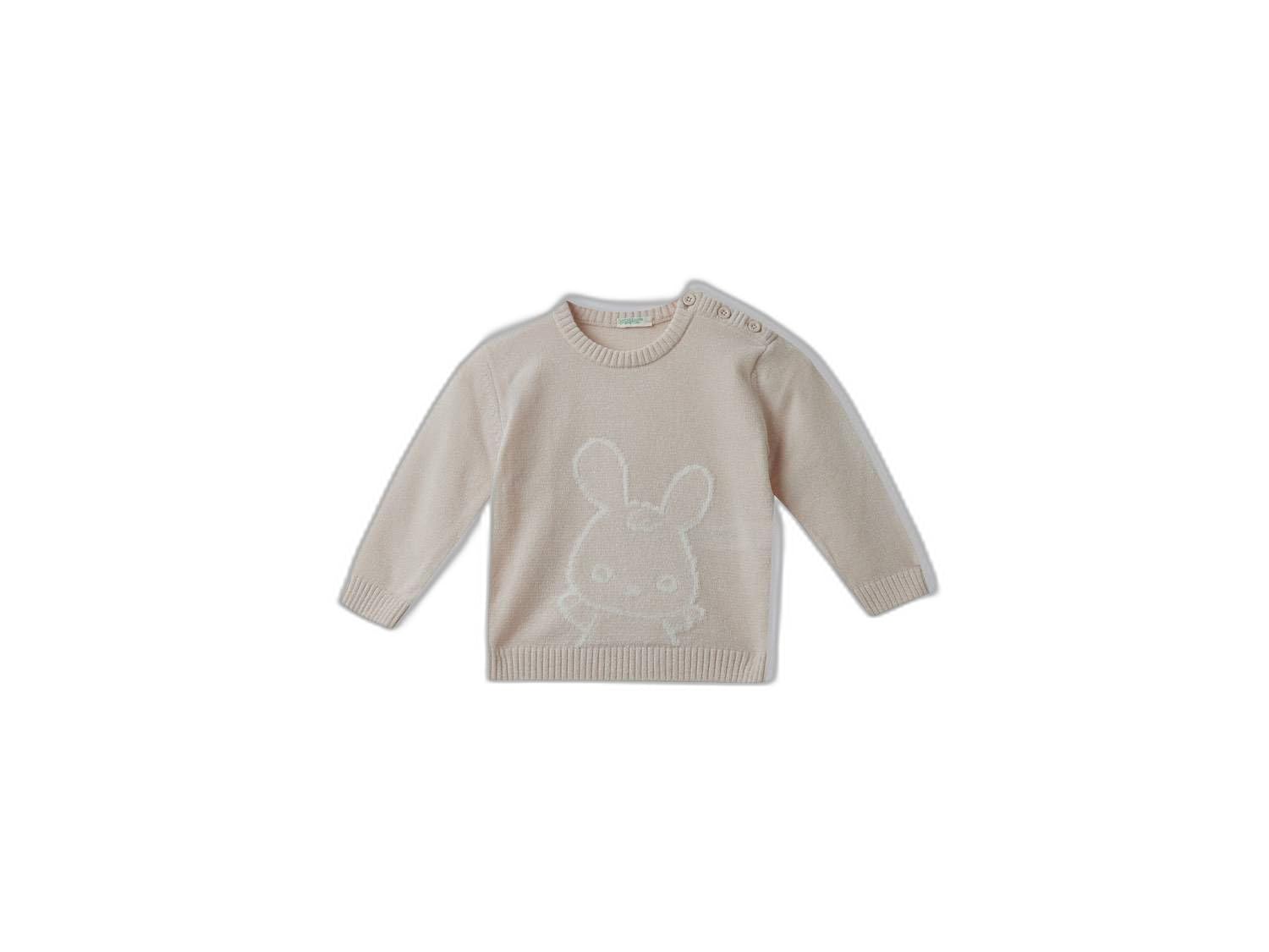 Benetton Maglia Ciniglia Coniglio Bimbo Neonato