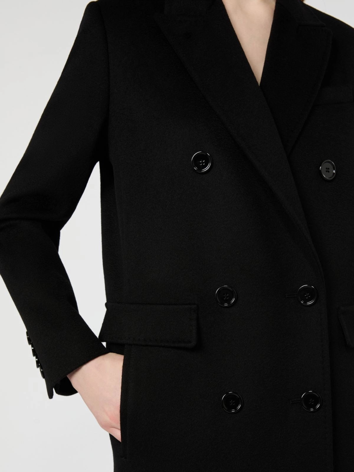 Max Mara Studio Effige MSTEFFIGE013 Cappotto Nero Lana