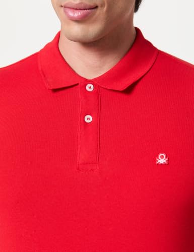 Benetton 3wg9u301z Polo Uomo Rossa Slim XS