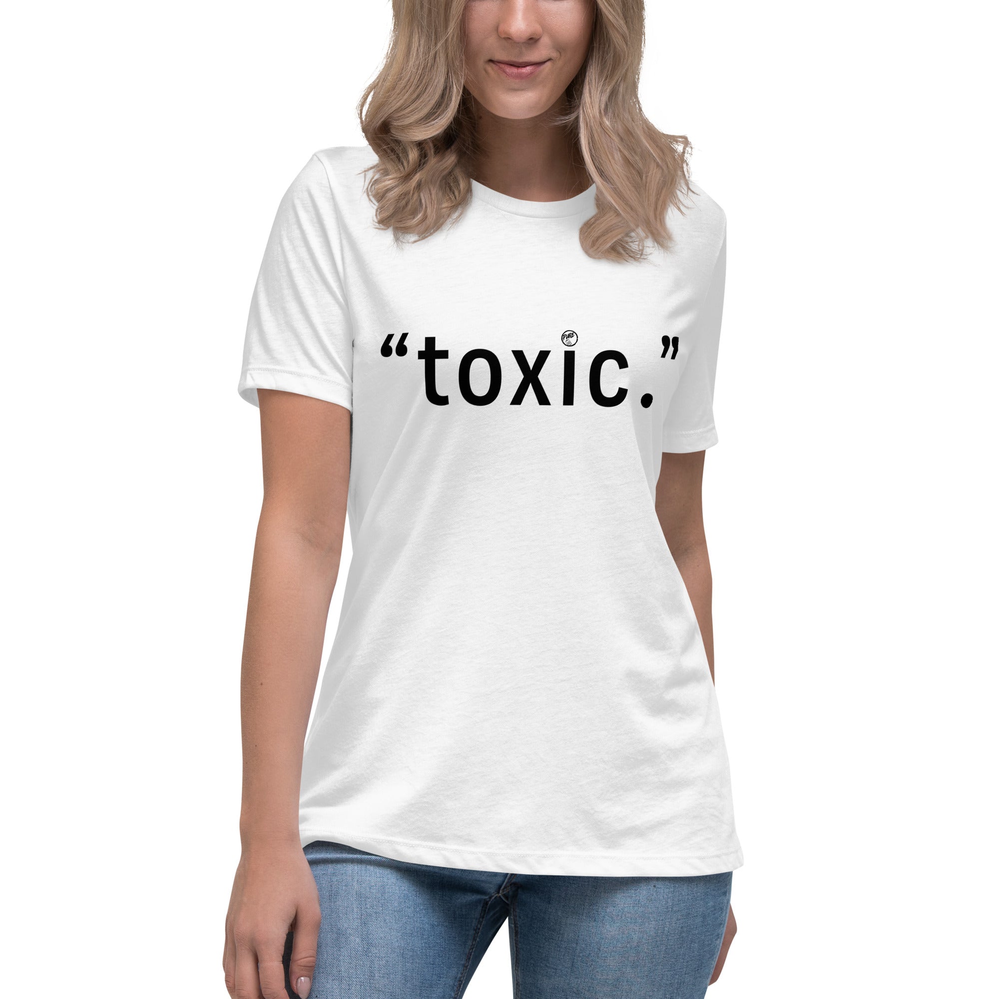 Pure Trash Toxic Maglietta Donna Nero relaxed cotone