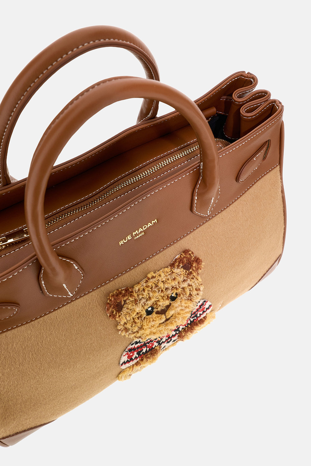 Rue Madam Marvin Love tote bag camel panno 1623