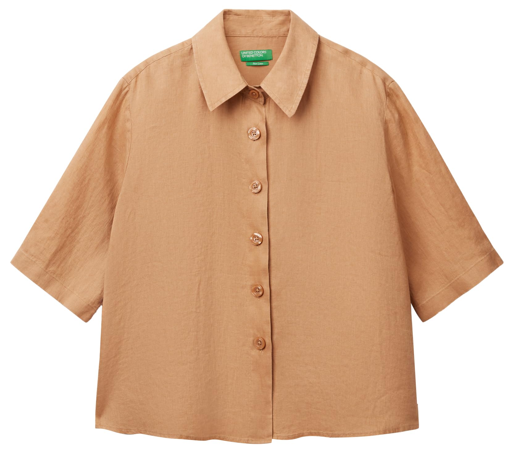 Benetton 5bml5qb75 Camicia Donna Classica