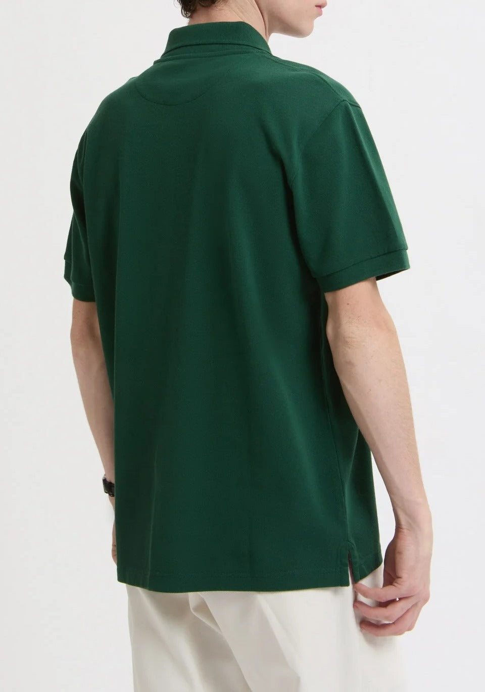 Baracuta Tartan Placket BRP0L0027 Polo Uomo Verde Cotone