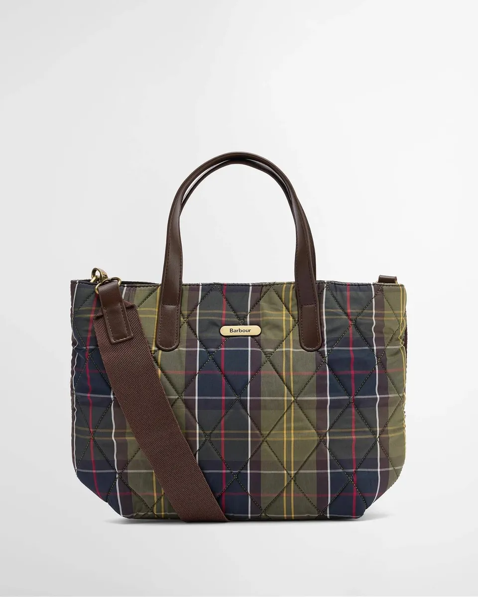 Barbour LBA0431 Mini Quilted Tote borsa donna tartan