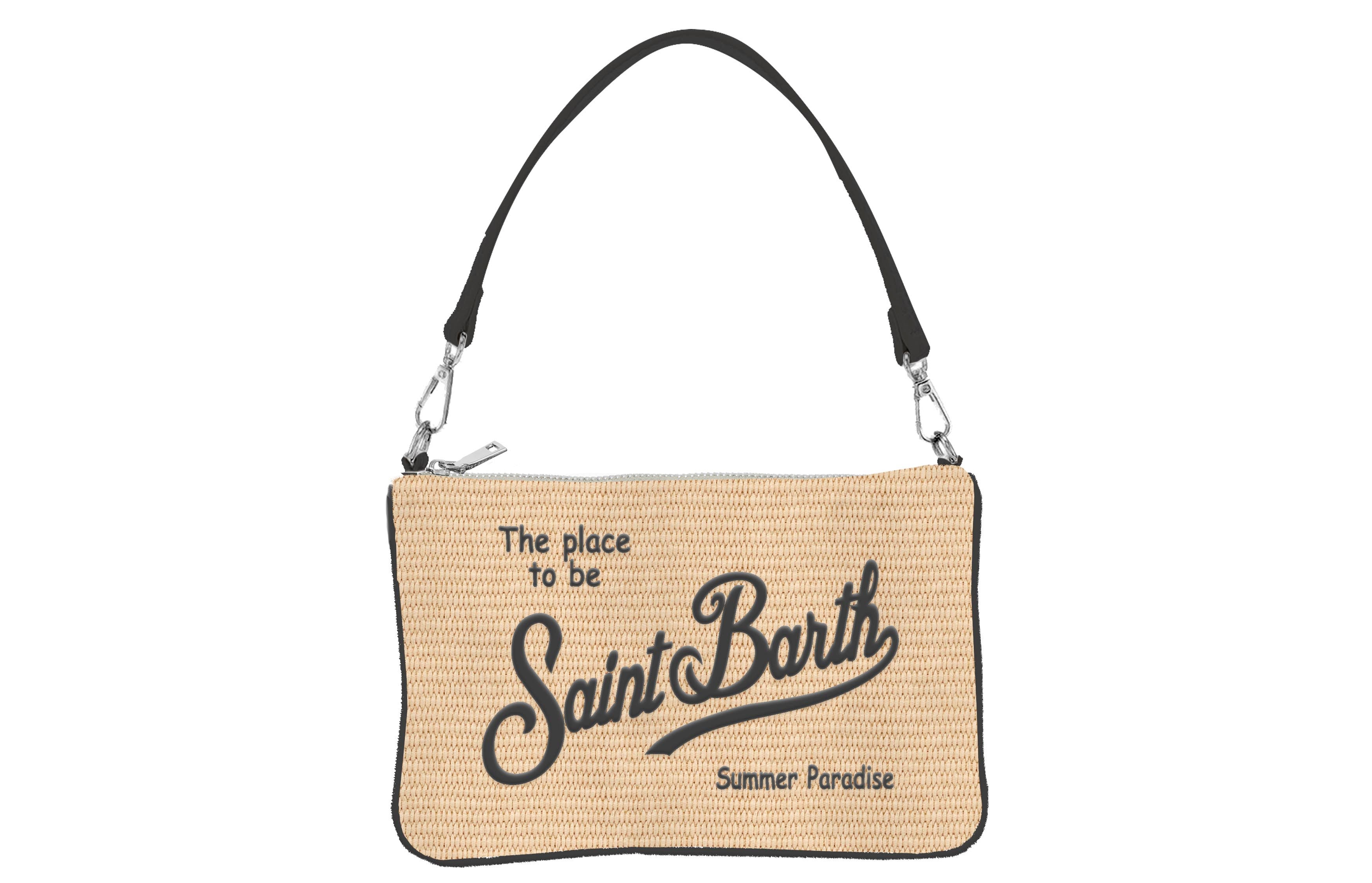 MC2 Saint Barth Parisienne Mini pochette beige paglia