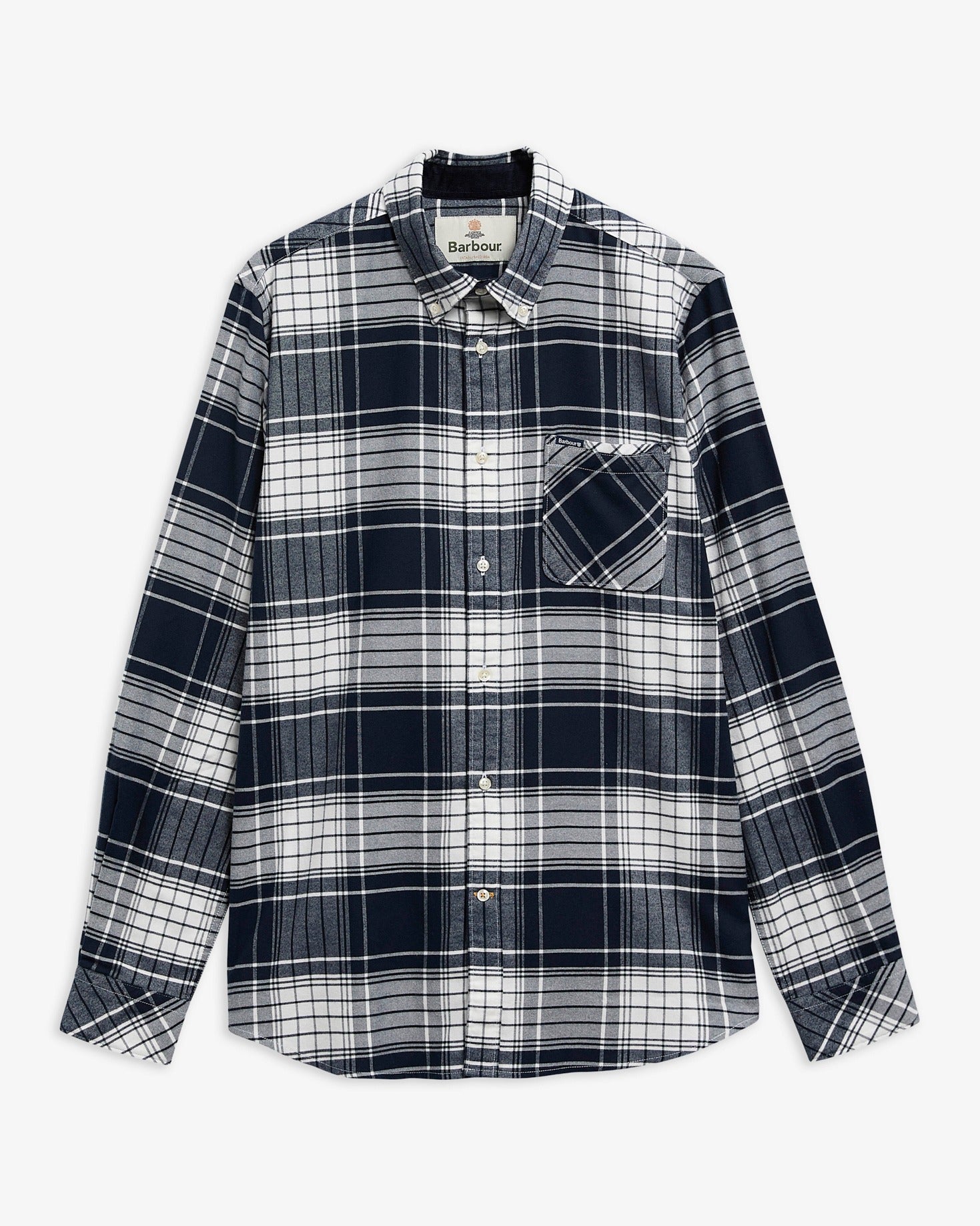 Barbour Embergate MSH5826 camicia uomo navy cotone