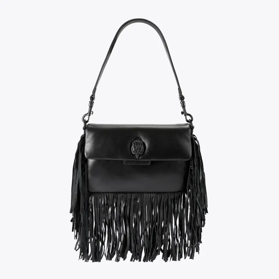 Kurt Geiger Oxford Fringe 5846300109 borsa pelle nera