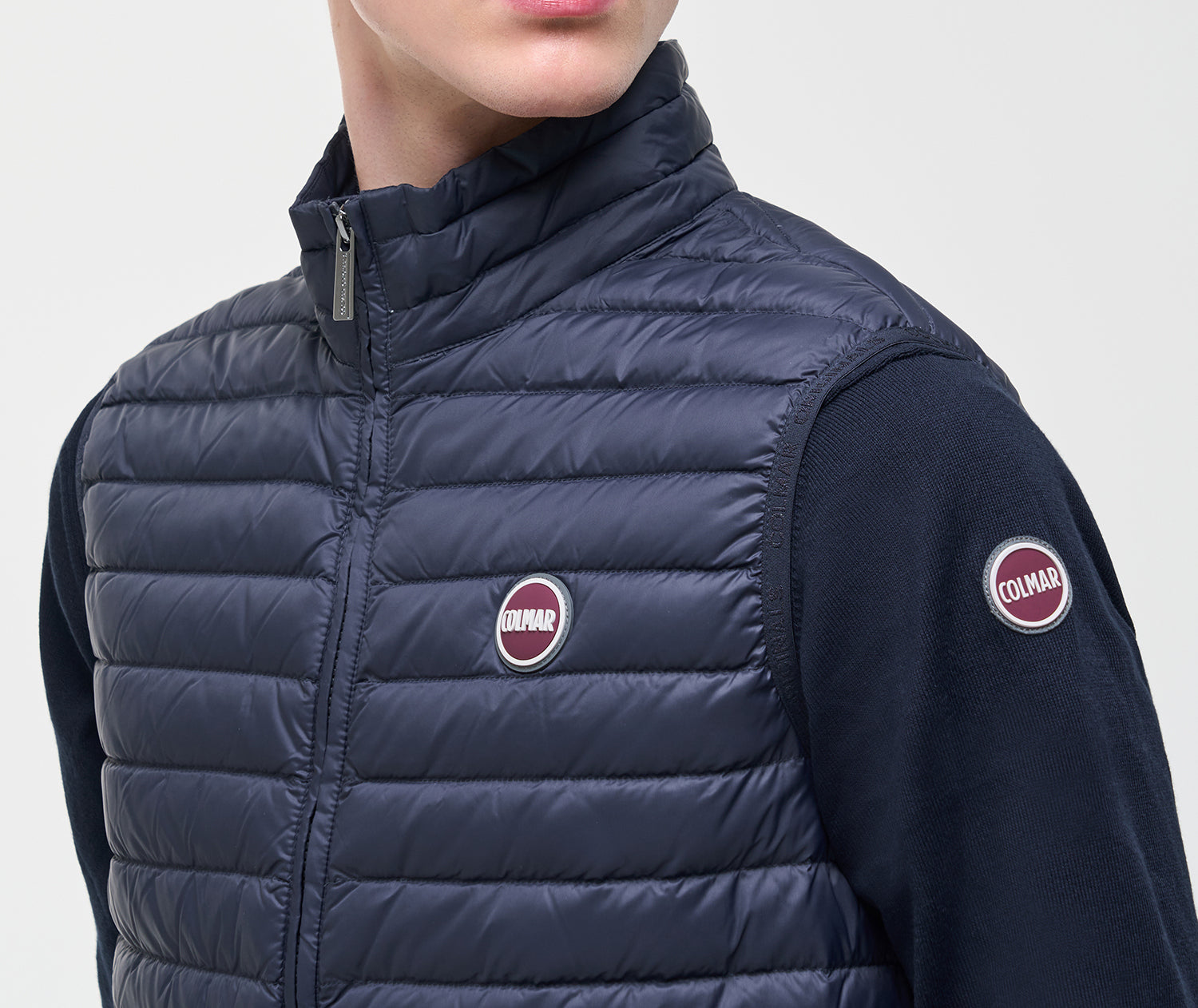 Colmar 1248 8VX smanicato uomo blu navy piumino