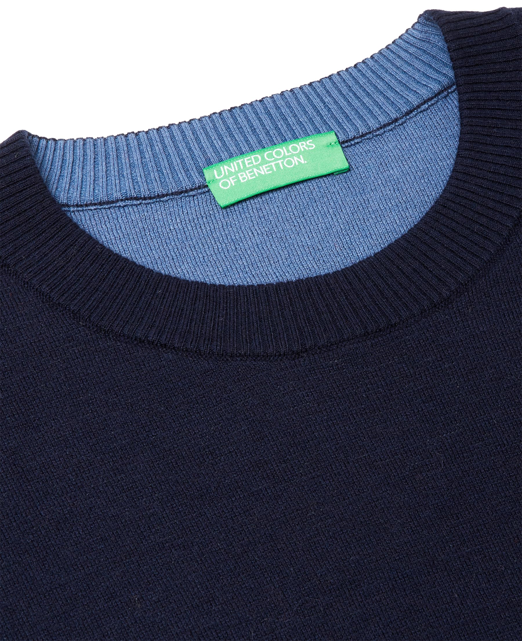 Benetton 1y6sk10a7 Maglione Uomo M girocollo over