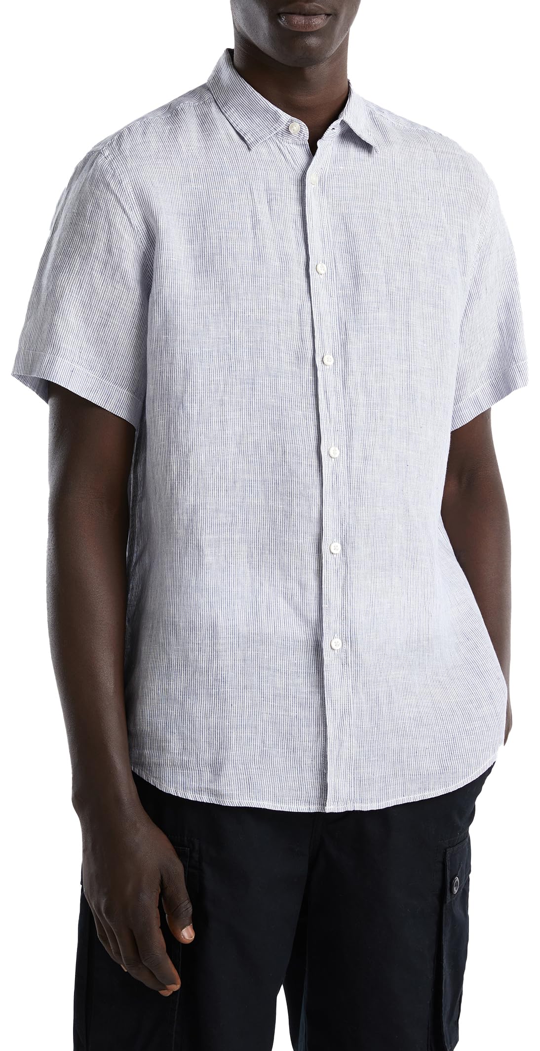 United Colors of Benetton Camicia Uomo Verde Militare Scuro