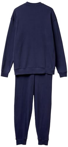 Benetton 3PCF4P02X Pigiama Uomo Costina Grigio