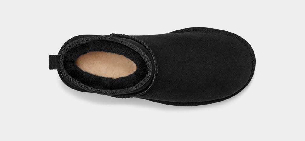 UGG Classic Ultra Mini 1116109 stivaletti neri montone
