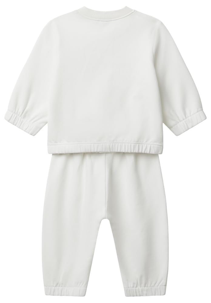 Benetton Felpe Tuta Completo Bimbo Giacca Bomber Pantaloni Cotone