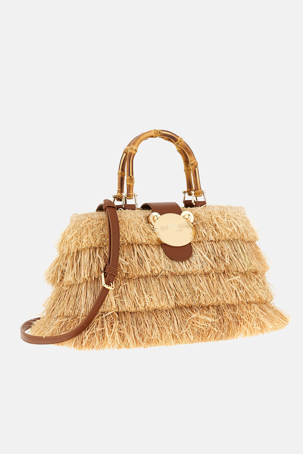 Rue Madam Riad Fringes 1555 Secchiello Donna Natural Raffia