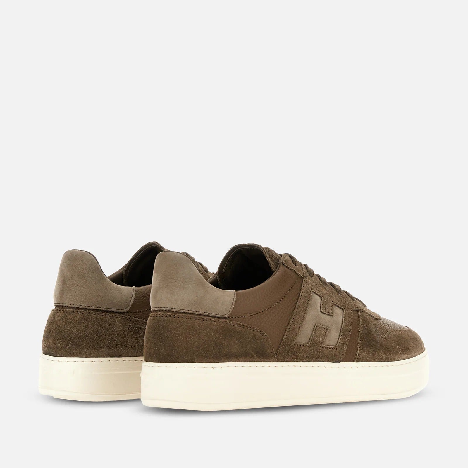 Hogan H-TV HXM6680FZ00VG Sneakers Verde Pelle Uomo
