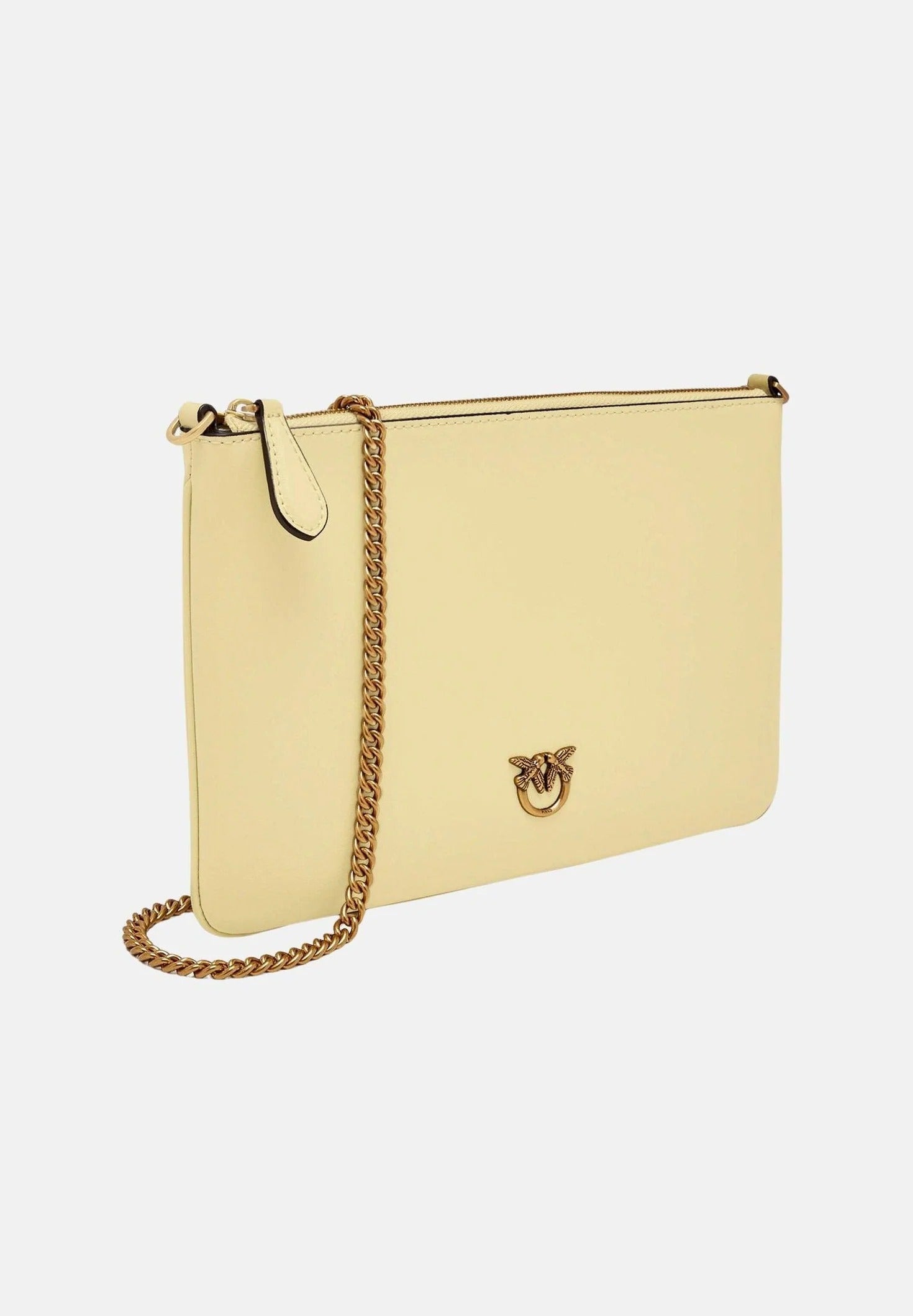 Pinko 100455 A0F1 Flat Love Simply borsa giallo vaniglia