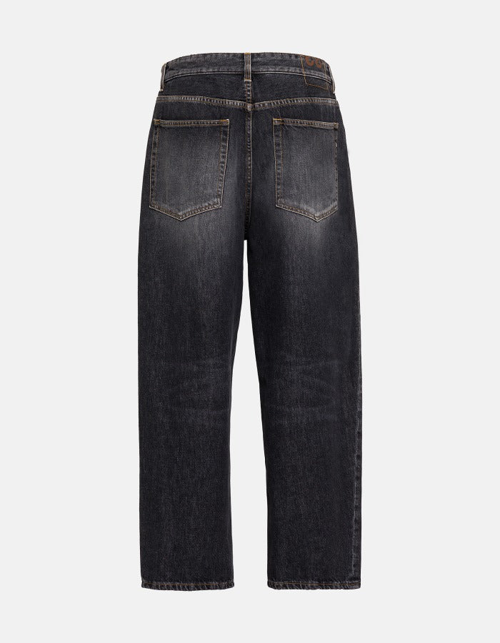 Dondup Anthony UP706 jeans uomo nero loose denim