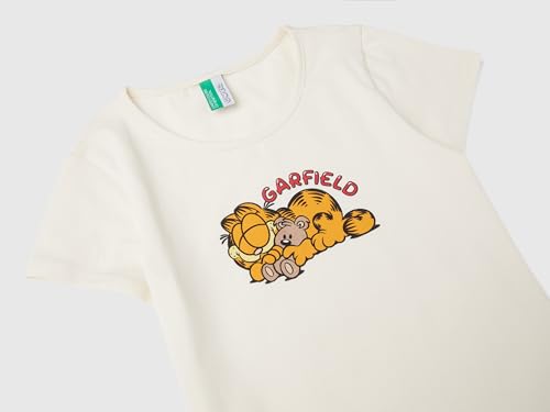 Benetton intimo bambina 2 anni t-shirt + slip Garfield cotone