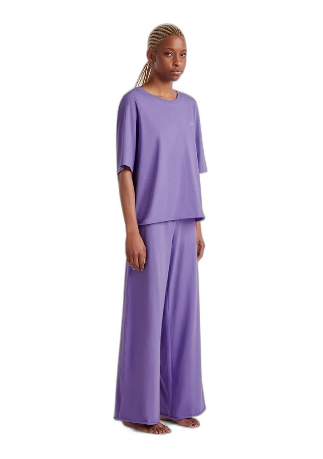 Benetton 35vb3p03p pigiama donna XS maglia+pantalone cotone