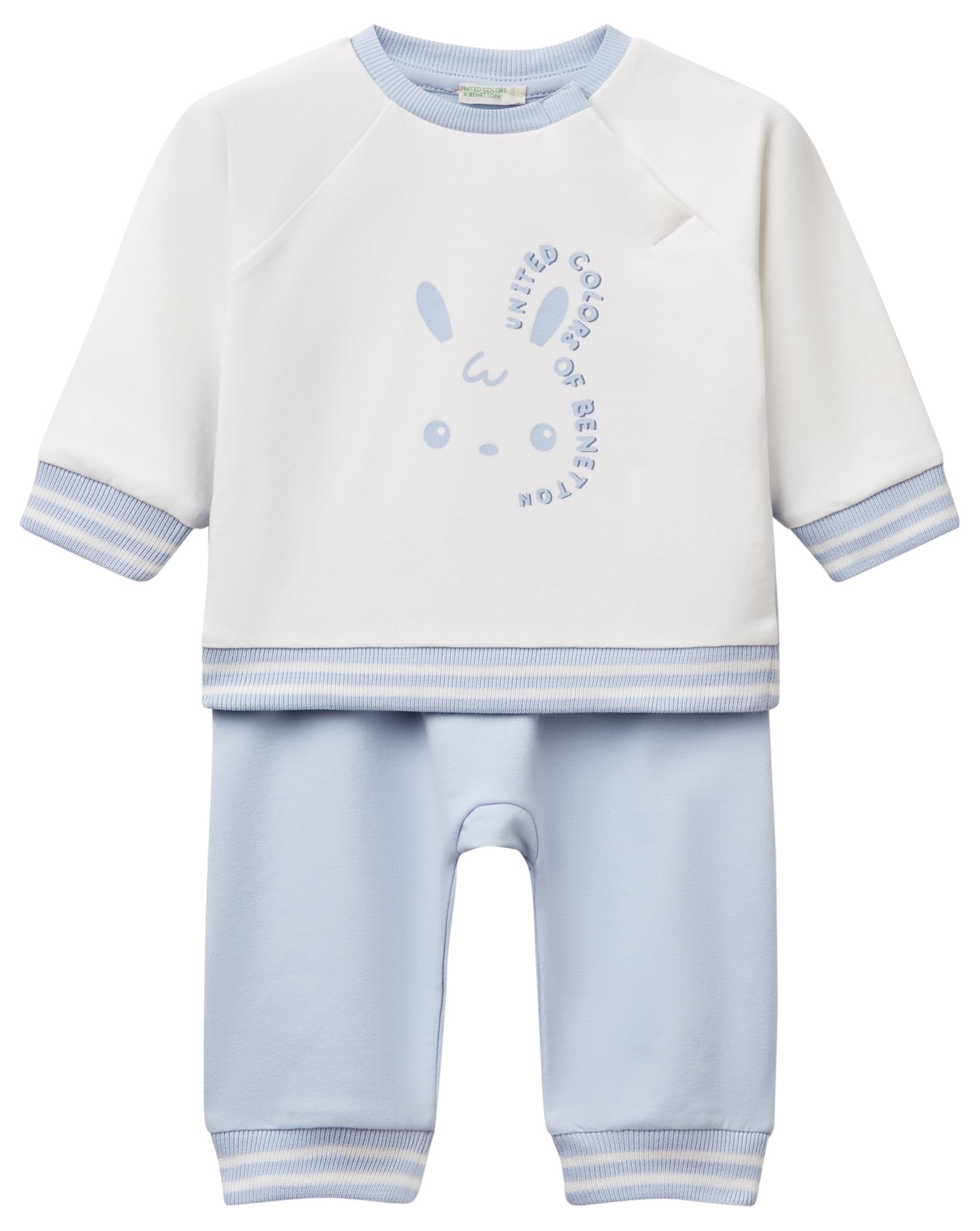 Benetton Comp. Tuta Felpa Unisex Girocollo Stretch Logo