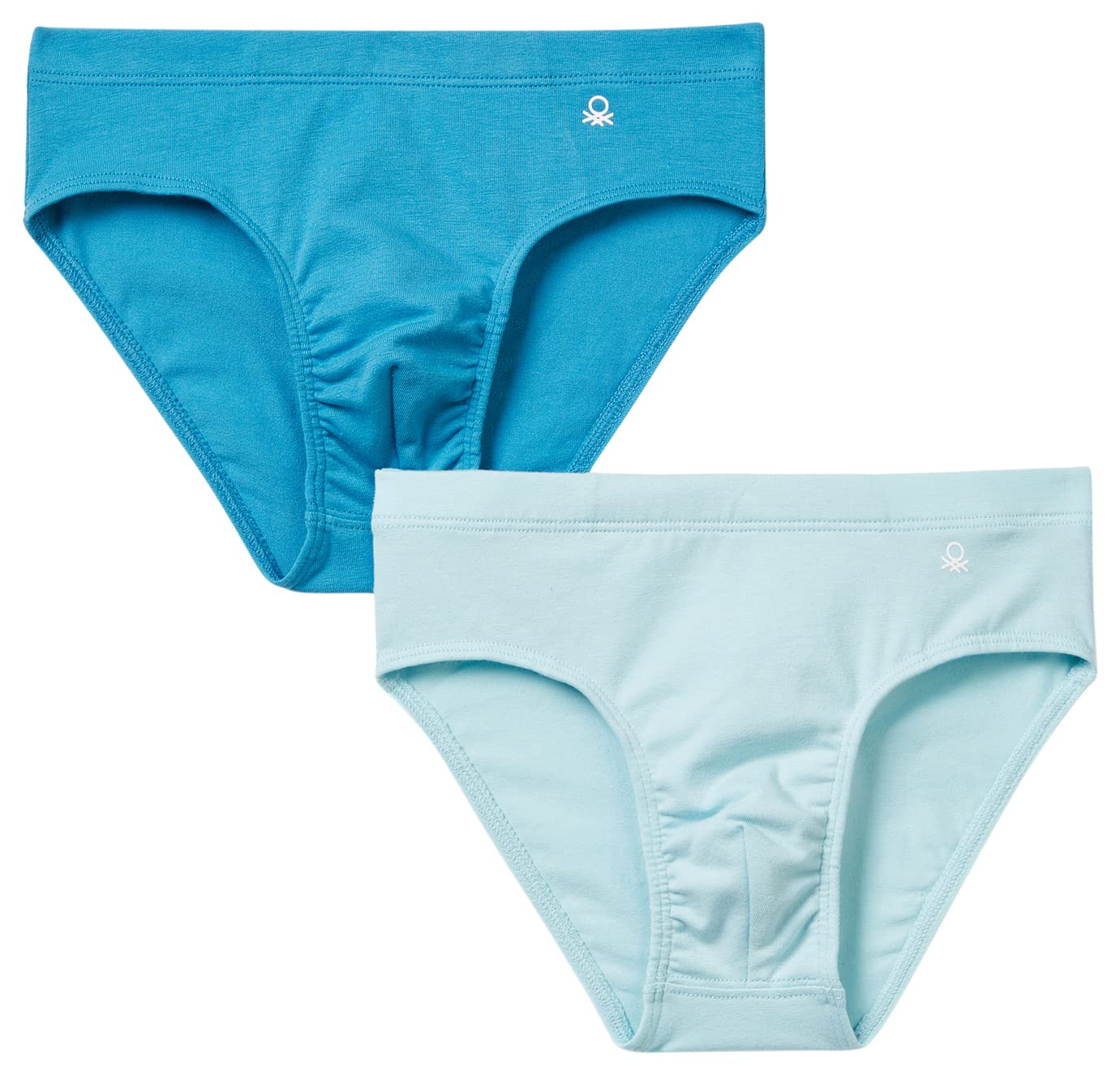 Benetton Set 2 Slip Bambino Mutande Azzurro 19g