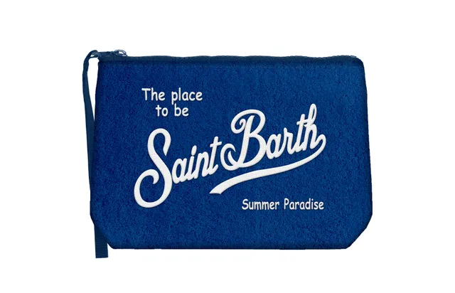 MC2 Saint Barth Aline Sponge Pochette Navy Spugna