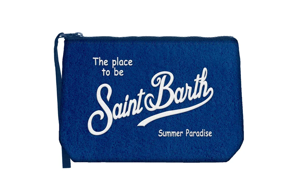 MC2 Saint Barth Aline Sponge Pochette Navy Spugna